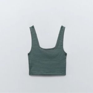 NWT Zara  Striped Tank -cropped